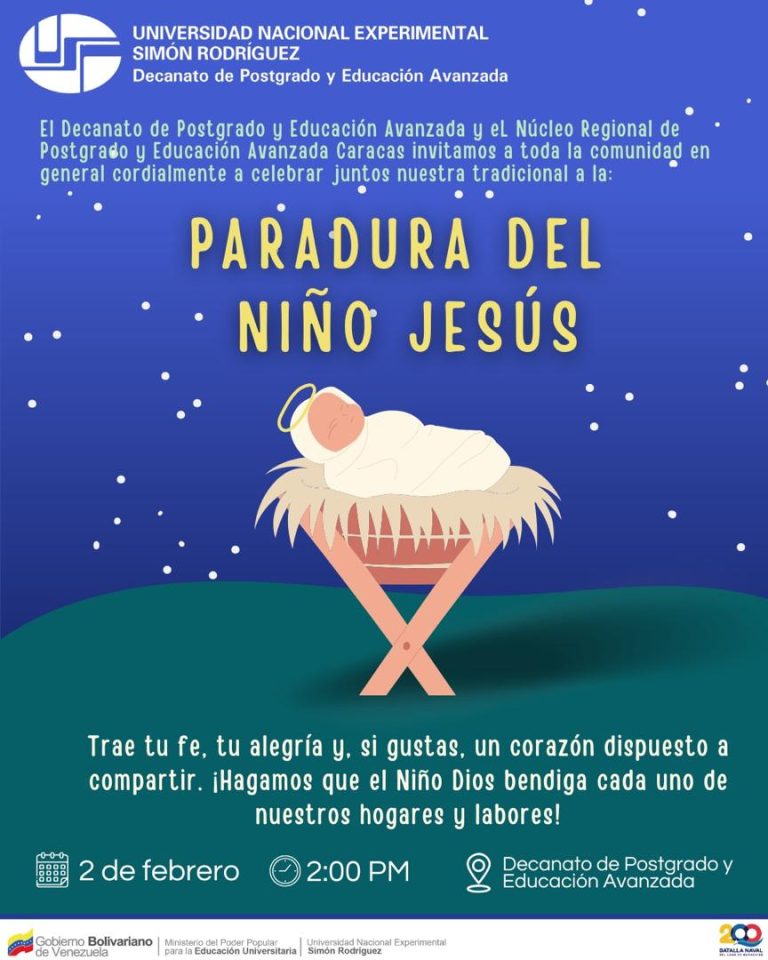 Afiche Paradura del Niño Jesús